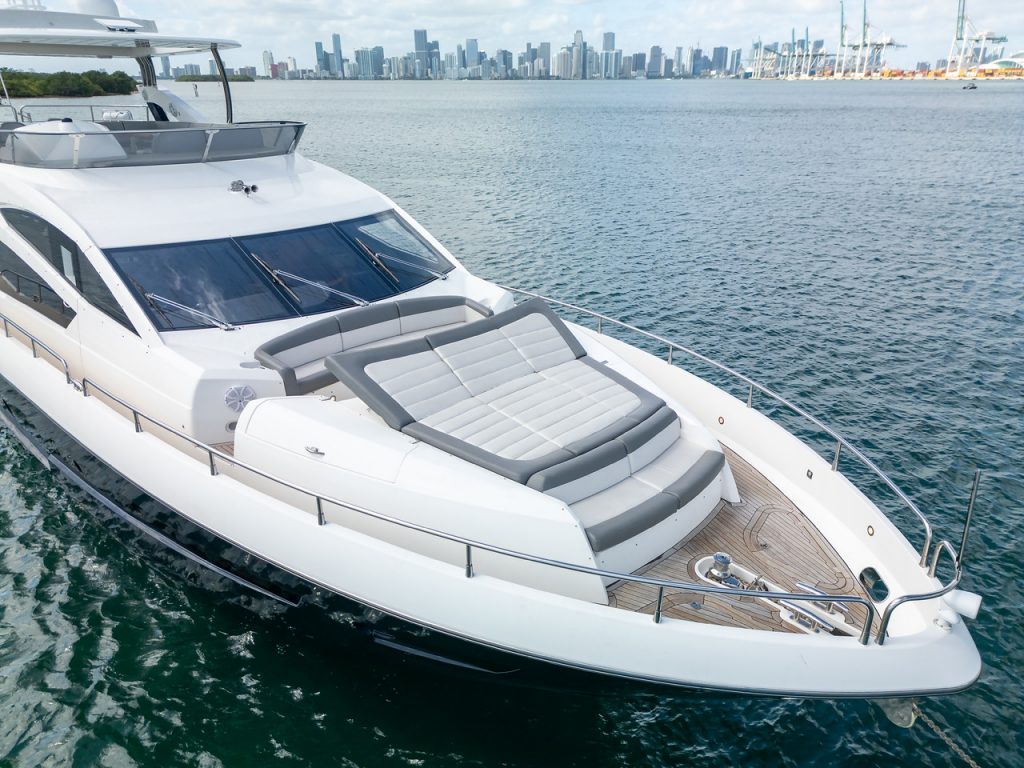75' Sunseeker SMU' Miami Luxury Modern Yacht Rental Charter