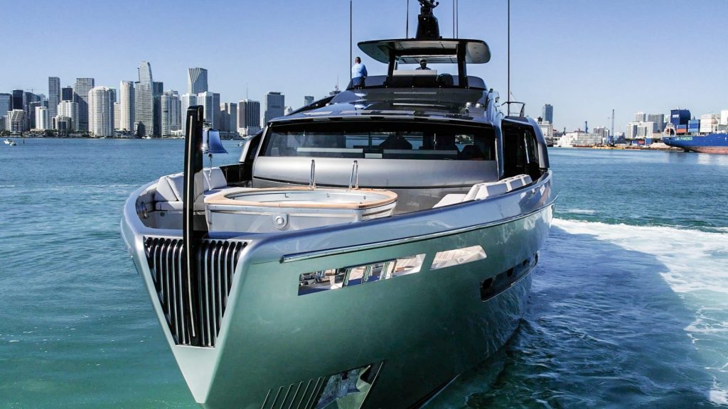 116' Pershing GTX Miami Luxury Modern Yacht Rental Charter