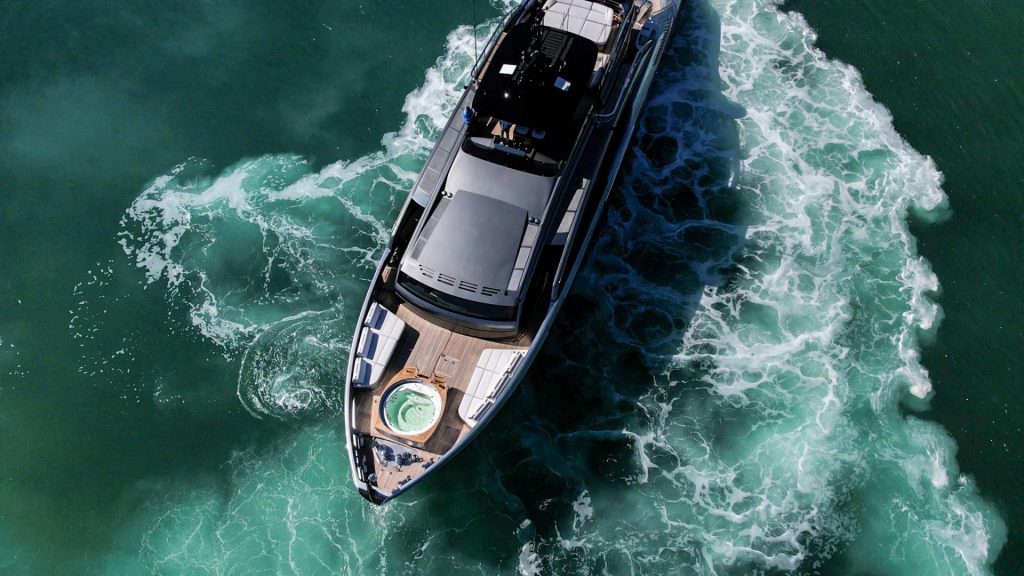 116' Pershing GTX Miami Luxury Modern Yacht Rental Charter